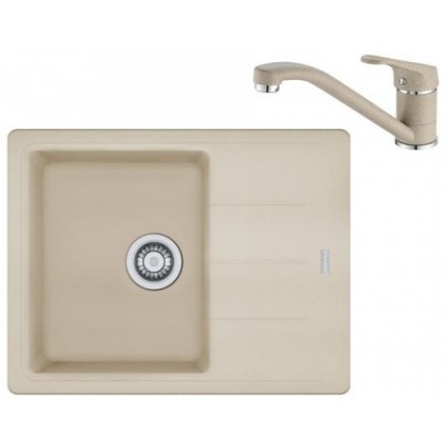 Pachet Franke D chiuveta fragranite BFG 611-62+ baterie Novara Plus avena