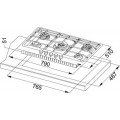 Plita Franke KS FHNE 805 4G TC XS C Inox Satinat