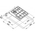 Plita Franke KS FHNE 604 3G TC XS C Inox Satinat