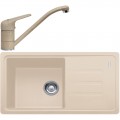 Pachet Franke D chiuveta fragranite BSG 611-78+ baterie Novara Plus avena