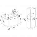 Cuptor microunde Franke KS Mythos FMY 45 MW XS Inox satinat -cristal negru