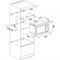 Cuptor microunde Franke KS FSM 25 MW XS Inox -cristal negru