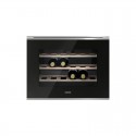 Vitrina incorporabila vin Franke KS Mythos FMY 24 WCR XS Inox satinat/cristal negru