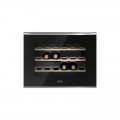 Vitrina incorporabila vin Franke KS Mythos FMY 24 WCR XS Inox satinat/cristal negru
