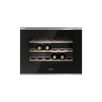 Vitrina incorporabila vin Franke KS Mythos FMY 24 WCR XS Inox satinat/cristal negru